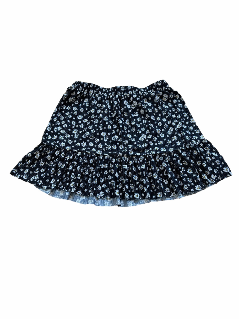 Primark Women’s Black Floral Ruffle Midi Skirt